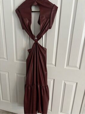 alc lexi vegan leather dress Leather Alc Cut Out Dress NWT Lexi Vegan Leather Cutout Mini Dress